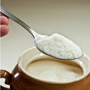 a spoonful of white sugar