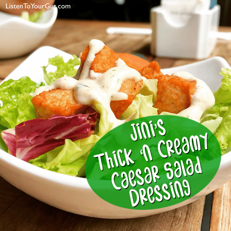Healthy Caesar salad dressing