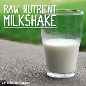 raw nutrient milkshake