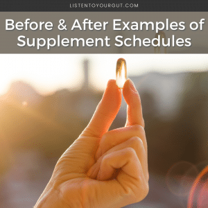 Examples of supplement schedules